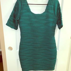 Emerald green dress